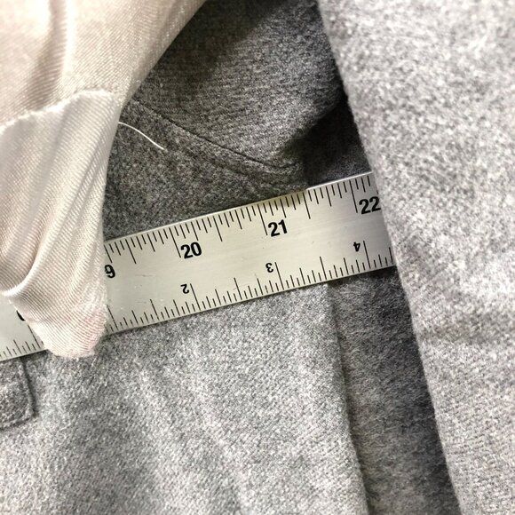 Muji Flannel Pajama Set Womens L Gray Long Sleeve 2 Piece Pants Shirt - Picture 4 of 10